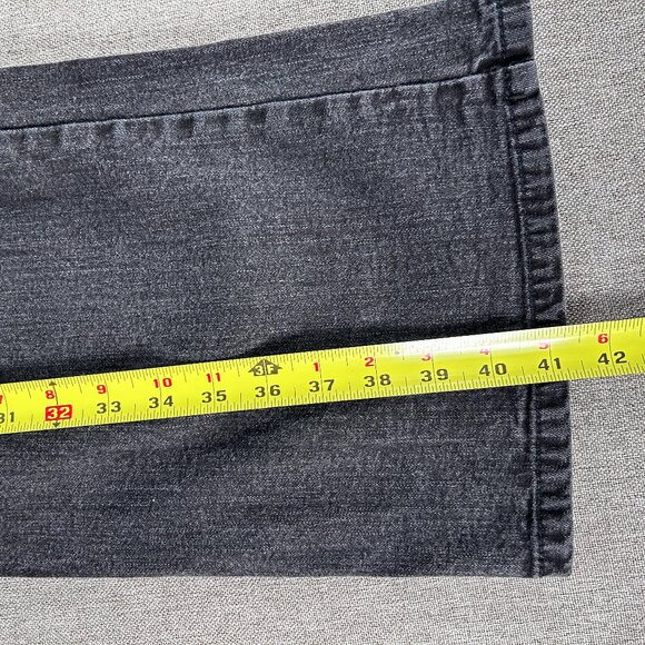 Gloria Vanderbilt FLARED Denim Jeans Women's 20W PERFECT FIT Black Casual - Picture 14 of 14